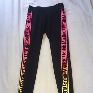 Black justice leggings